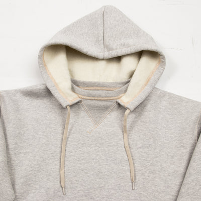 The Real McCoy's 13oz Wool Loopwheel Hooded Sweatshirt - Medium Gray - Standard & Strange