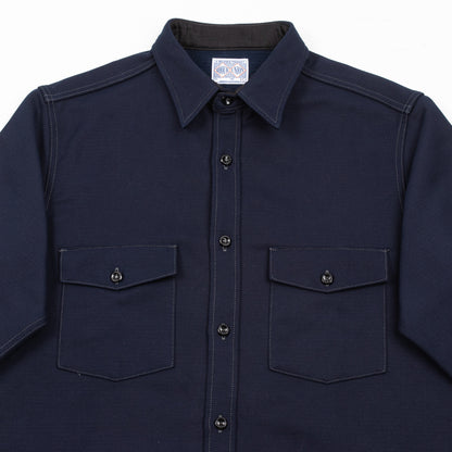 The Real McCoy's 8HU Heavy Moleskin Shirt - Navy - Standard & Strange
