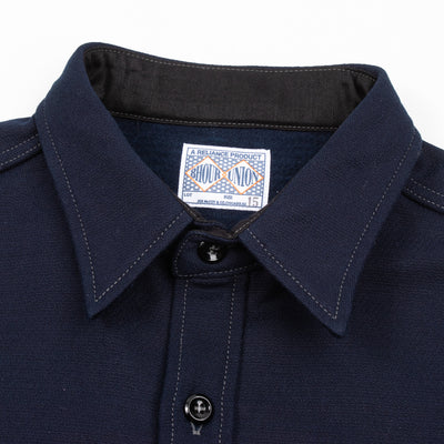 The Real McCoy's 8HU Heavy Moleskin Shirt - Navy - Standard & Strange