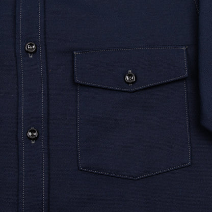 The Real McCoy's 8HU Heavy Moleskin Shirt - Navy - Standard & Strange