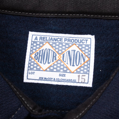 The Real McCoy's 8HU Heavy Moleskin Shirt - Navy - Standard & Strange