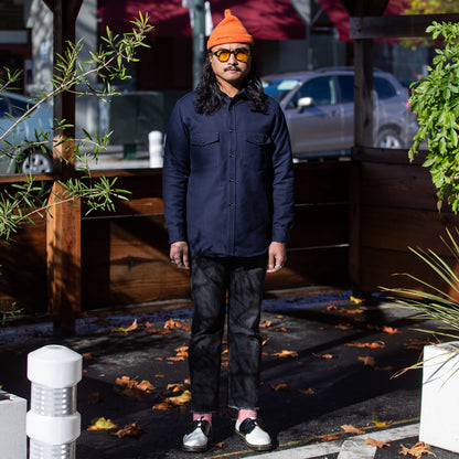 The Real McCoy's 8HU Heavy Moleskin Shirt - Navy - Standard & Strange