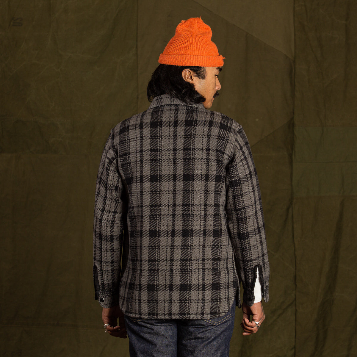 8HU Heavy Weight Flannel Shirt - Gray