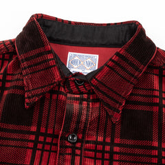 The Real McCoy's 8HU Print Corduroy Shirt - Brick Red - Standard & Strange