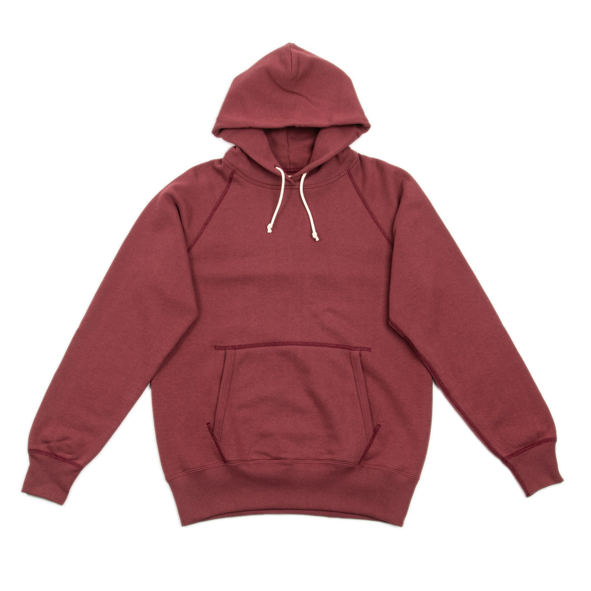 9oz Loopwheel Pullover Hoodie Maroon