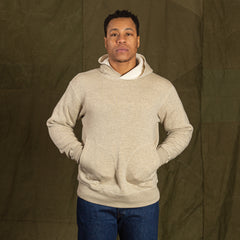 The Real McCoy's Boxing Glove Pocket Hooded Sweatshirt - Oatmeal - Standard & Strange