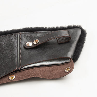 The Real McCoy's Buco Detachable Mouton Collar - Black - Standard & Strange