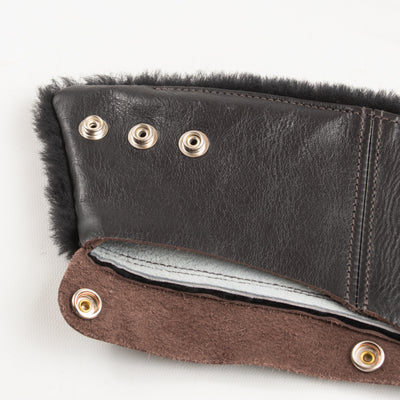 The Real McCoy's Buco Detachable Mouton Collar - Black - Standard & Strange