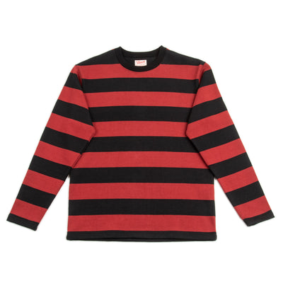 The Real McCoy's Buco Heavy Stripe Racing Jersey - Red/Black - Standard & Strange