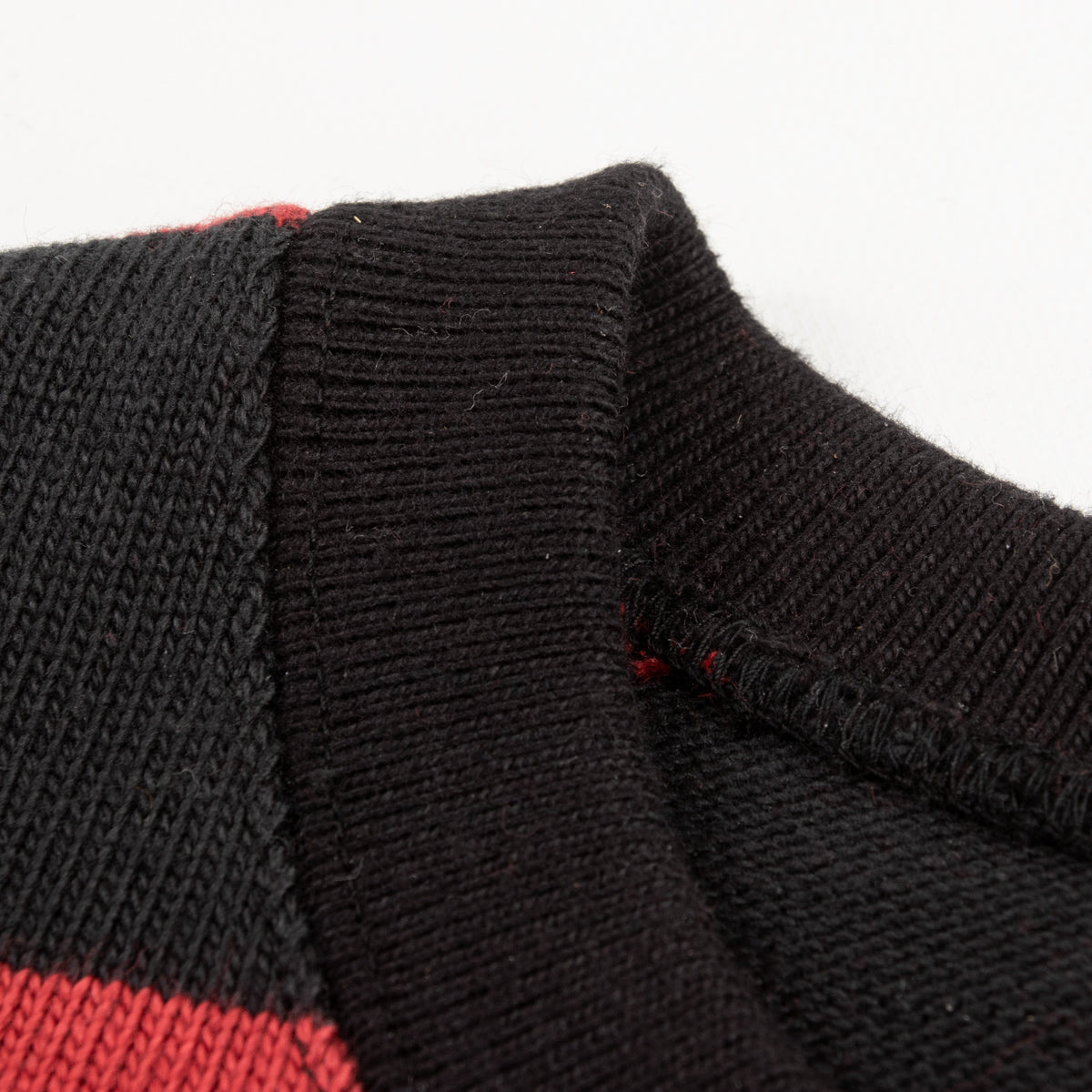 The Real McCoy's Buco Heavy Stripe Racing Jersey - Red/Black - Standard & Strange