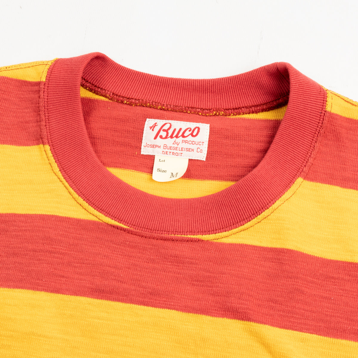 Buco Stripe Tee - Salmon