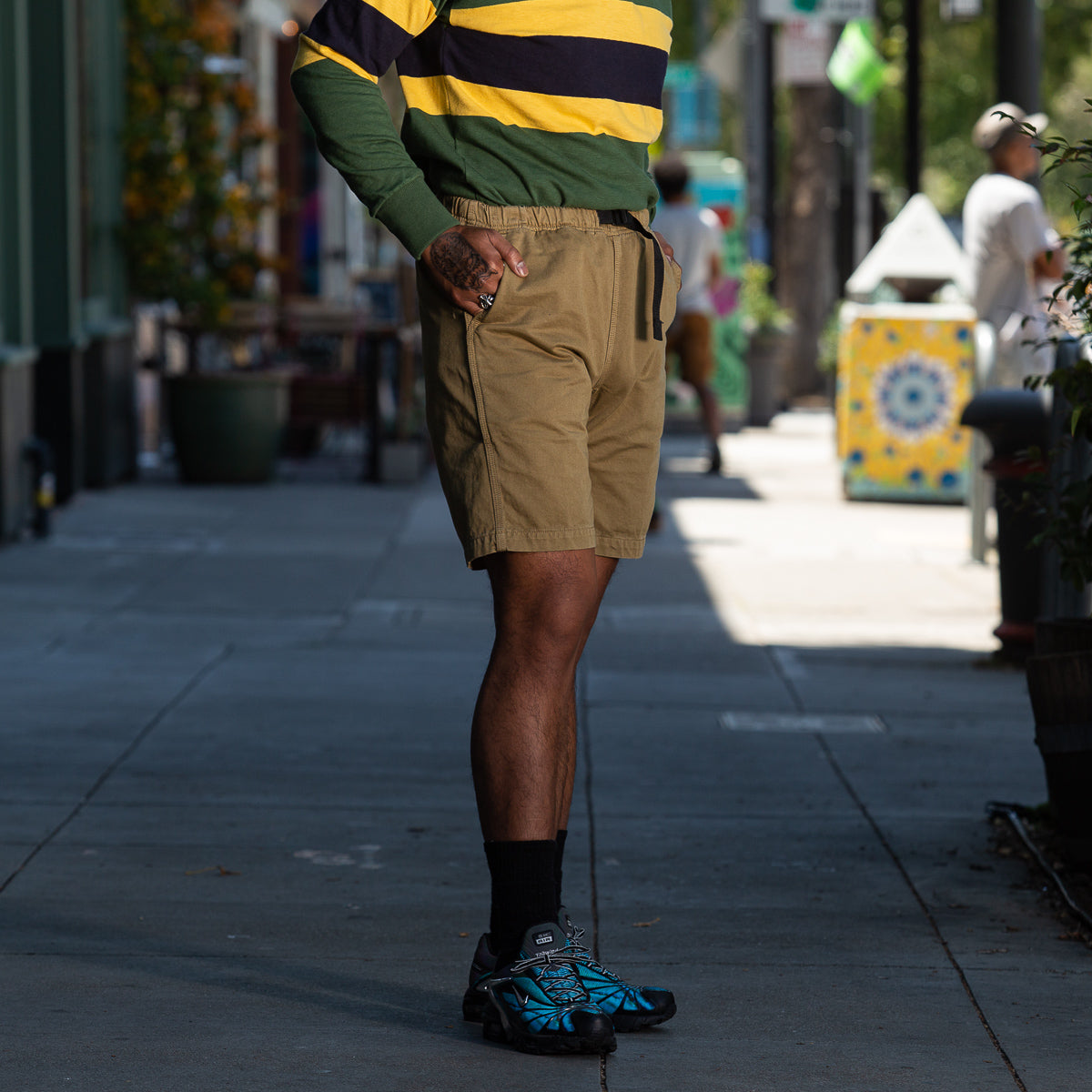 The Real McCoy's Climbers' Shorts (Over-Dyed) - Khaki - Standard & Strange