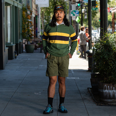The Real McCoy's Climbers' Shorts (Over-Dyed) - Olive - Standard & Strange