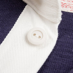 The Real McCoy's Climbers' Striped Rugby Shirt - Navy - Standard & Strange