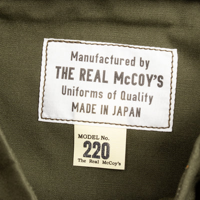 The Real McCoy's Coat, Man's, Combat, Tropical (Model 220) - Olive - Standard & Strange