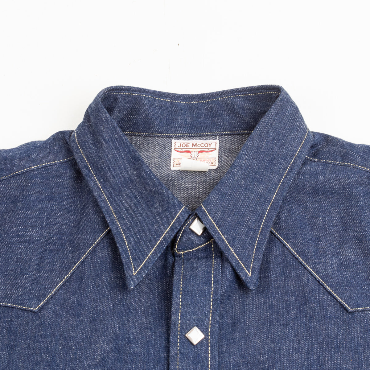 The Real McCoy's Denim Western Shirt / Sawtooth - Indigo – Standard ...