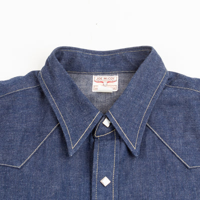 The Real McCoy's Denim Western Shirt / Sawtooth - Indigo - Standard & Strange