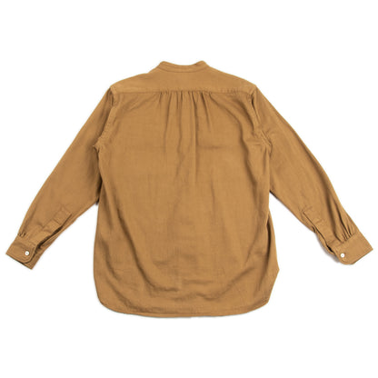 The Real McCoy's Double Diamond Band Collar Sateen Shirt - Khaki - Standard & Strange