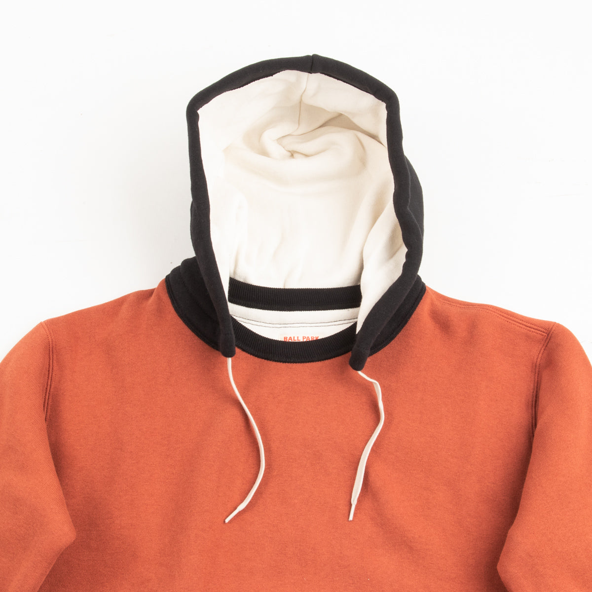 The Real McCoy's Double Face After-Hooded Sweatshirt - Burgundy