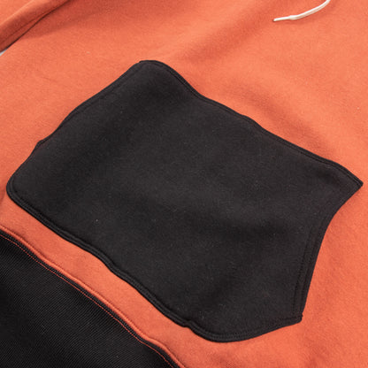 The Real McCoy's Double Face After-Hooded Sweatshirt - Burgundy/Black - Standard & Strange