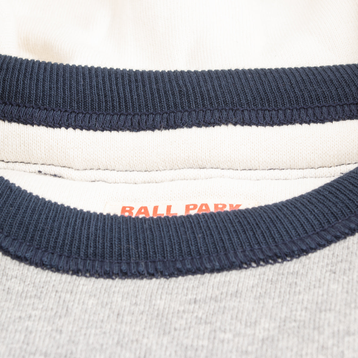 The Real McCoy's Double Face After-Hooded Sweatshirt - Gray/Navy Small