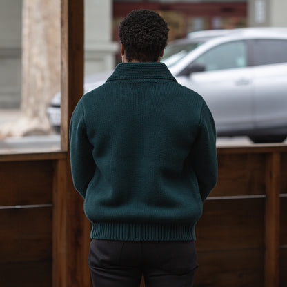 The Real McCoy's Heavy Wool Cashmere Sweater - Green - Standard & Strange