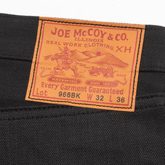 The Real McCoy's Joe McCoy Lot 966BK Black Denim Jeans - Standard & Strange