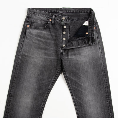 The Real McCoy's Joe McCoy Lot 966BK Black Denim Jeans (Washed) - Standard & Strange