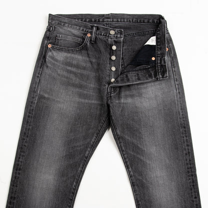 The Real McCoy's Joe McCoy Lot 966BK Black Denim Jeans (Washed) - Standard & Strange