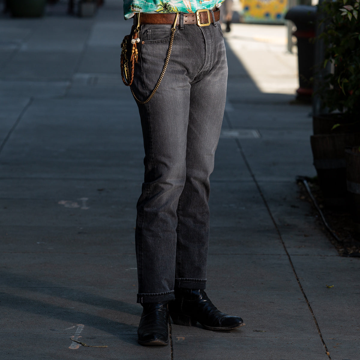 The Real McCoy's Joe McCoy Lot 966BK Black Denim Jeans (Washed) - Standard & Strange