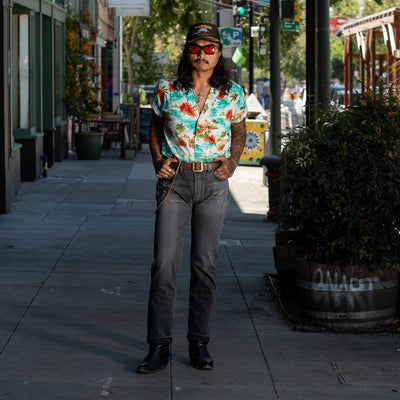 The Real McCoy's Joe McCoy Lot 966BK Black Denim Jeans (Washed) - Standard & Strange