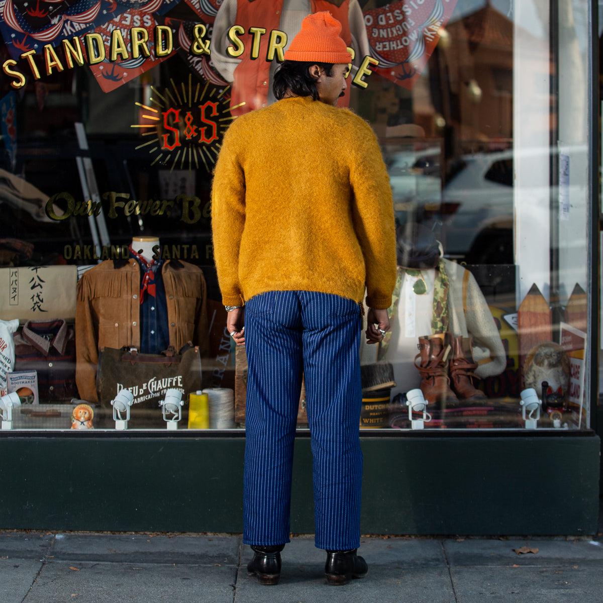 Joe McCoy Mohair Cardigan - Mustard