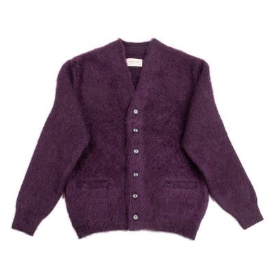 The Real McCoy's Joe McCoy Mohair Cardigan - Purple - Standard