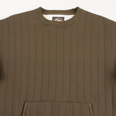 The Real McCoy's Joe McCoy Quilted Sweatshirt - Olive - Standard & Strange