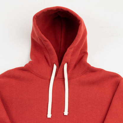 The Real McCoy's Loopwheel Pullover Hoodie - Cherry Red - Standard & Strange