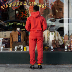 The Real McCoy's Loopwheeled Sweatpants - Cherry - Standard & Strange