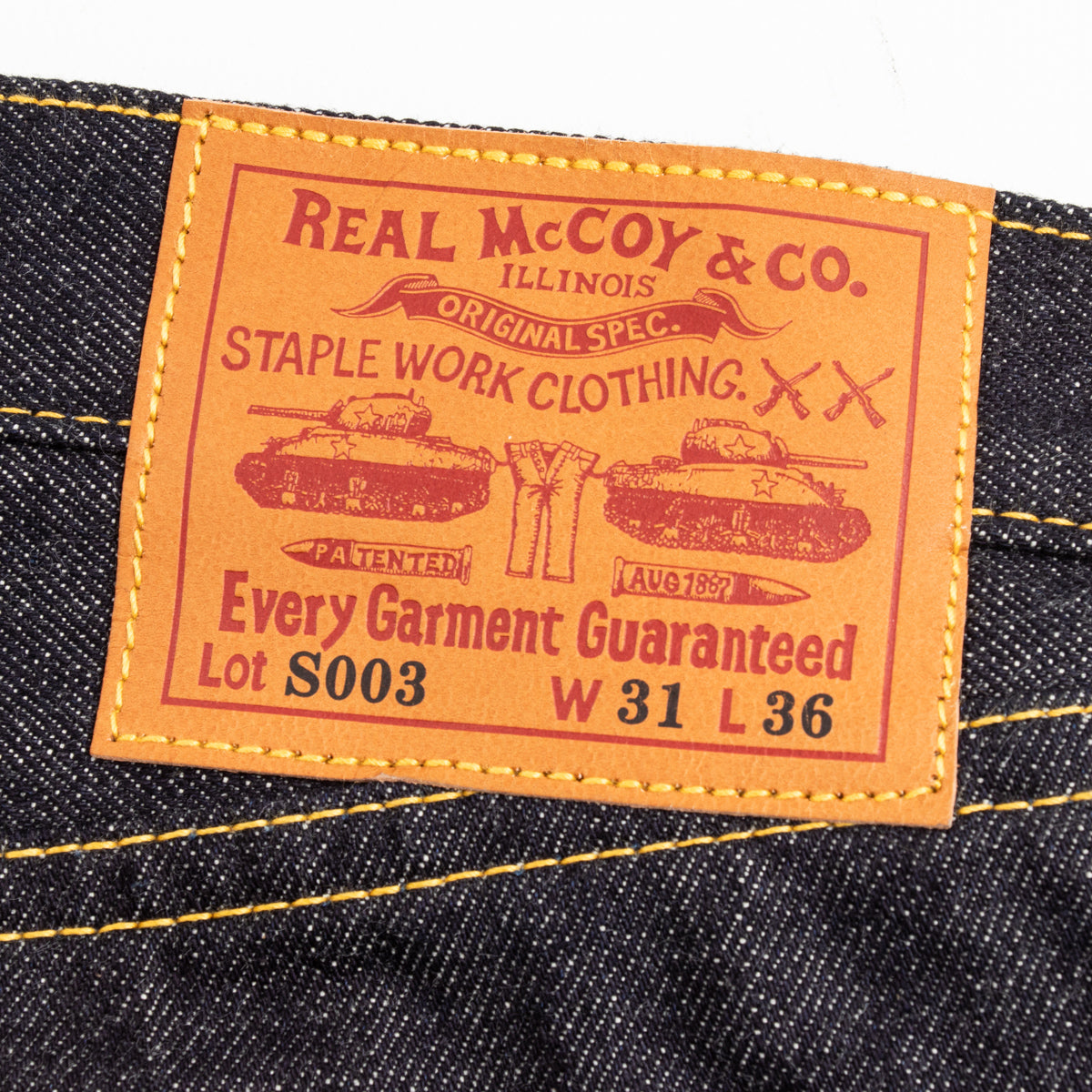 The Real McCoy's Lot S003 Jeans - Standard & Strange