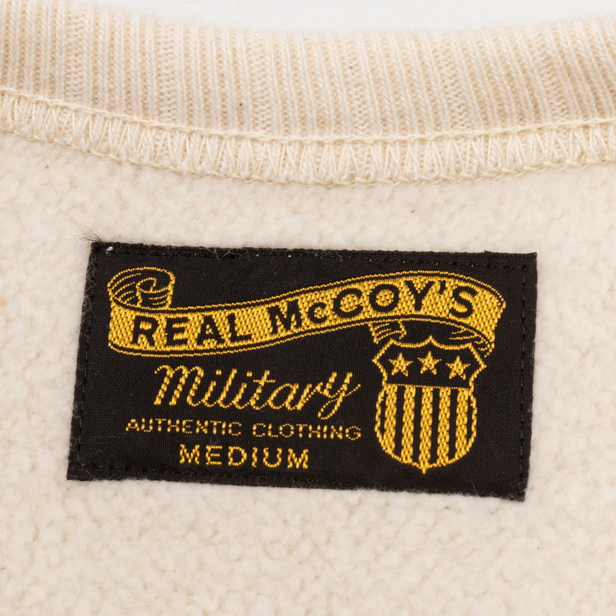 The Real McCoy's Military Pocket Sweatshirt - Oatmeal – Standard