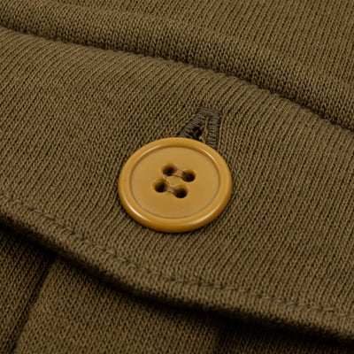 The Real McCoy's Military Pocket Sweatshirt - Olive - Standard & Strange