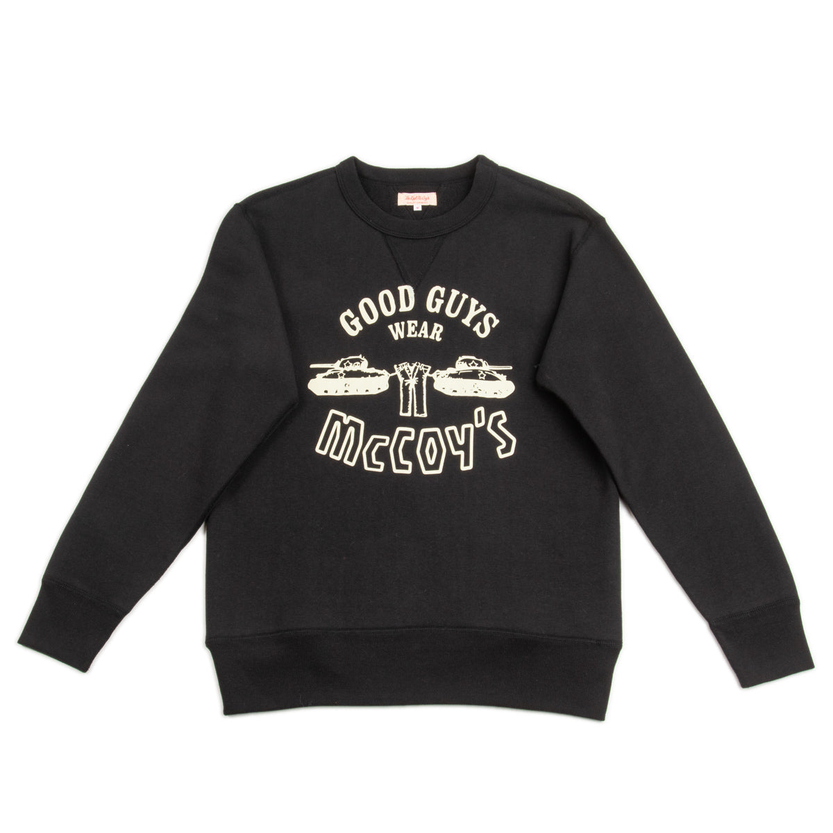 Military Print Sweatshirt / Good Guys Wear McCoys - Black
