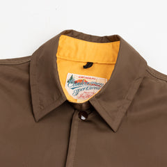 The Real McCoy's Nylon Cotton Lined Coach Jacket - Brown - Standard & Strange