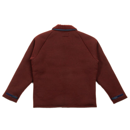 The Real McCoy's Outdoor Pile Cardigan - Brick Red - Standard & Strange