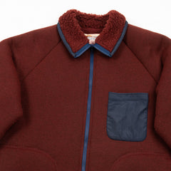 The Real McCoy's Outdoor Pile Cardigan - Brick Red - Standard & Strange