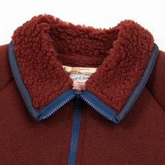 The Real McCoy's Outdoor Pile Cardigan - Brick Red - Standard & Strange