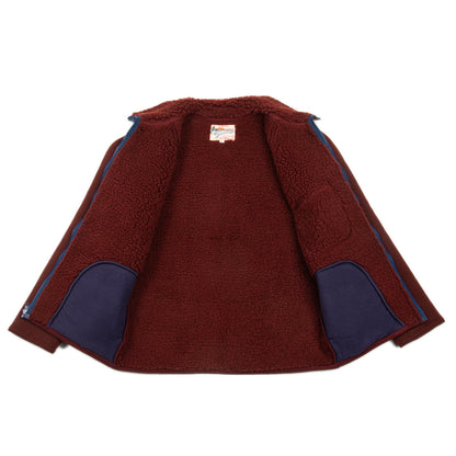 The Real McCoy's Outdoor Pile Cardigan - Brick Red - Standard & Strange