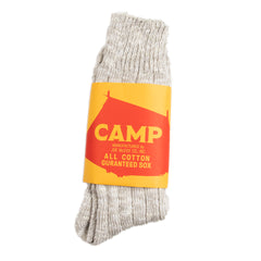 The Real McCoy's Outdoor Socks "Camp" - Snow Gray - Standard & Strange