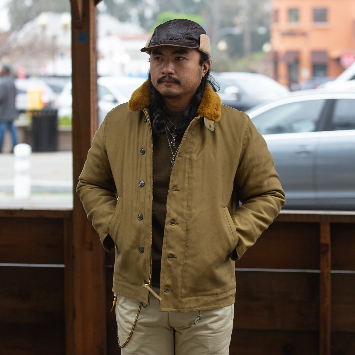 The Real McCoy's The Real McCoy's N-1 Deck Jacket - Khaki SPL