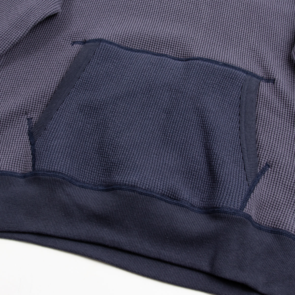 Thermal Sweatshirt (Two-Tone) - Navy