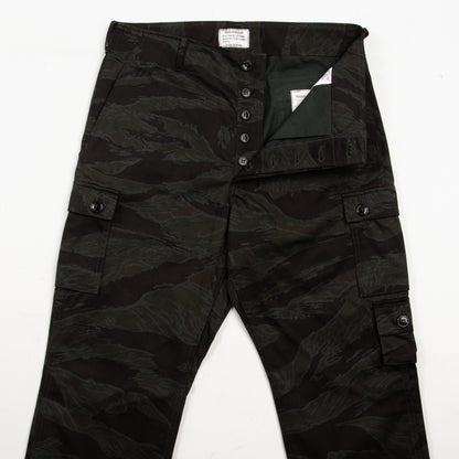 The Real McCoy's Tiger Camouflage Trousers - Black Over-dye - Standard & Strange