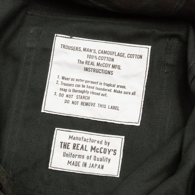 The Real McCoy's Tiger Camouflage Trousers - Black Over-dye - Standard & Strange